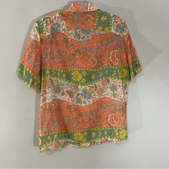 Vintage Vacay Co Ord Set Cotton Gauze Career Pantsuit Summer Matching Set USA 🇺🇸 - Picture 6 of 17